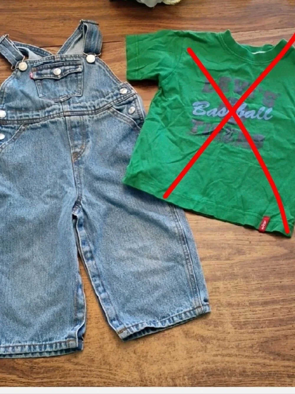 Levi's Blue Denim Kids Overalls